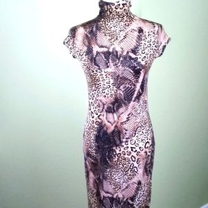 Bodycon Animal Print  Dress By Steffanelli.